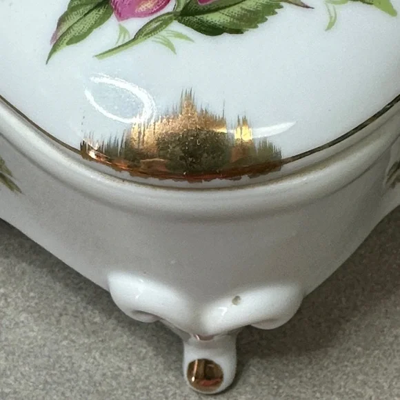 Vintage 1950’s Arbart Japan Porcelain Trinket, Jewelry box - Picture 10 of 12